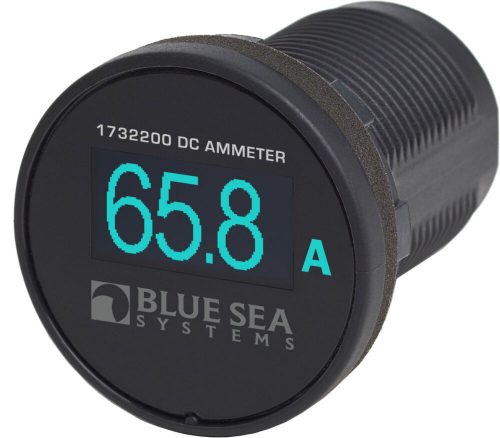 Picture 1/2 - Blue Sea Systems Meter Mini OLED DC Amperage - Blue