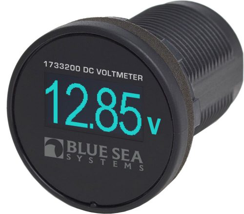 Blue Sea Systems Meter Mini OLED DC Voltage - Blue