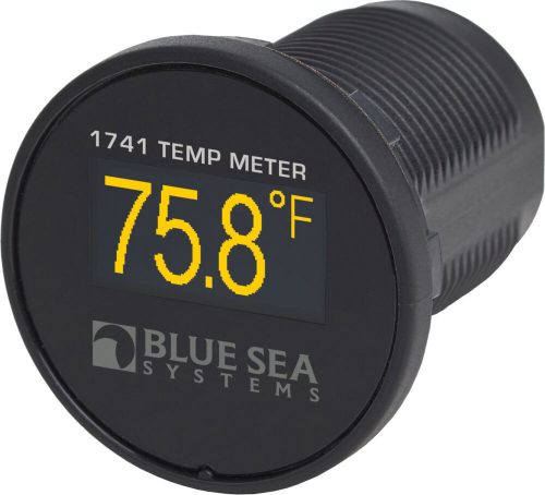 Blue Sea Systems Meter Mini OLED Temperature Monitor - Yellow, (hőmérséklet kijelző)