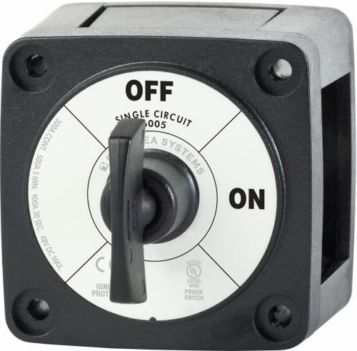 Blue Sea Systems Switch Battery m-Series ON/OFF With Locking Key Black