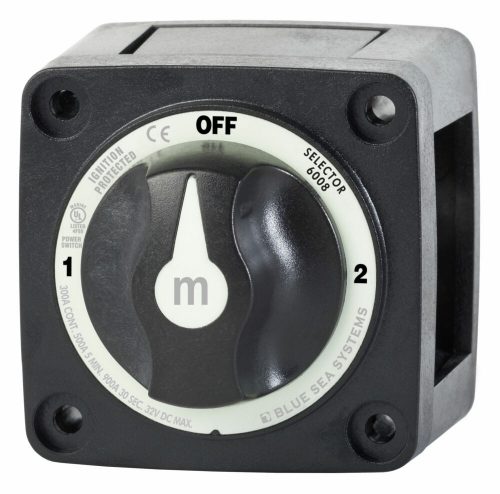 Picture 1/3 - Blue Sea Systems Switch Battery m Series Selector 3 Position Black