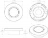 Lumitec Orbit Flush Mount LED Down Light - Spectrum RGBW  (6db)