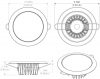 Lumitec Mirage Flush Mount LED Down Light - Warm White  (6db)