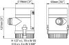 Marco UP1000 submersible pump 16.6 gpm, (Automata Bilge szivattyú, 63 liter/perc, 12V)