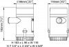 Marco UP2000 submersible pump 33.3 gpm, (Automata Bilge szivattyú, 126 liter/perc, 24V)