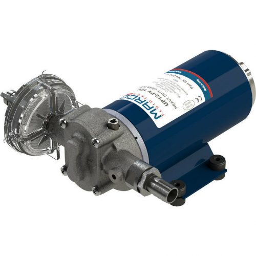 Marco UP12-PV PEEK gear pump 9.5 gpm with check valve, (Fogaskerekes szivattyú, 36 liter/perc, 12V)