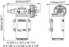 Marco UP12-PV PEEK gear pump 9.5 gpm with check valve, (Fogaskerekes szivattyú, 36 liter/perc, 12V)