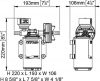 Marco DP9/E 12/24V 4,5 bar Deck washing pump + electronic control, (Fedélzet mosó szivattyú + elektronikus vezérlés, 4,5 Bar, 12/24V )