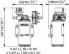 Marco DP12/E 12/24V 6 bar Deck washing pump + electronic control, (Fedélzet mosó szivattyú + elektronikus vezérlés, 6 Bar, 12/24V )