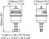 Marco ATX1 accumulator tank, (Nyomástartály, 0,5 literes, rozsdamentes acél + 3/8" T-csatlakozóval)