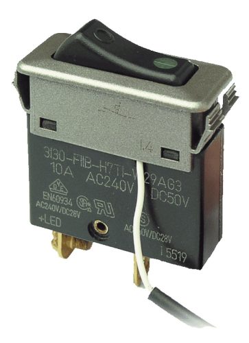 Philippi Thermal circuit breaker for panel series 200 / 3130-F11B-K7T1-W29AG3-16A