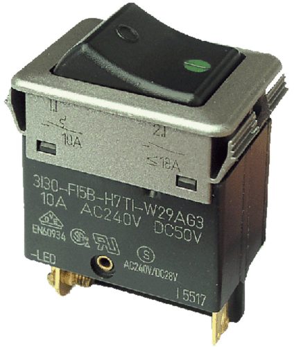 Philippi Thermal circuit breaker 2-pole for panels series 200, (2 pólusú hőkapcsoló)