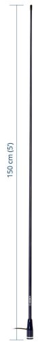 Scout KS-22 VHF fiberglass antenna 1,5 m (5′) length – Blue Line