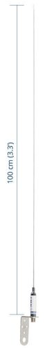 Scout KM-3A VHF stainless steel antenna 1,0 m (3.3') length, (VHF rozsdamentes acél antenna)