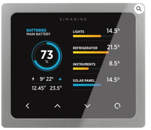 Simarine Pico P204 Panel-mount Silver