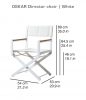 Valdenassi OSKAR Director chair / White/White