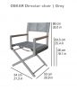 Valdenassi OSKAR Director chair / Grey/Grey